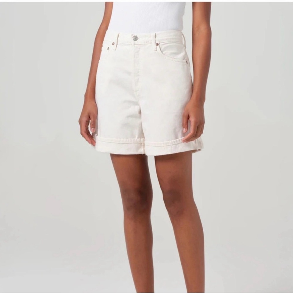 NWT Agolde Dame High Rise Jean Shorts